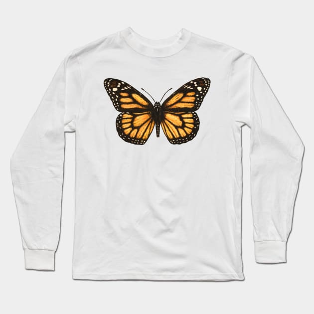 Monarch butterfly Long Sleeve T-Shirt by katerinamk